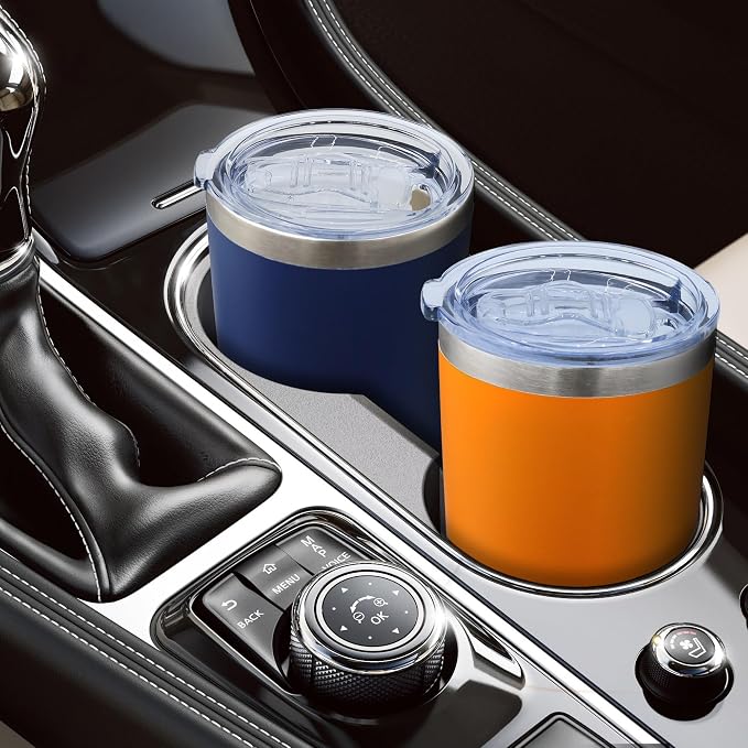 AIANJI 20oz Tumbler Bulk Stainless Steel Tumblers with Lid Vacuum Insulated Double Wall Travel Coffee Mug Powder Coated Tumbler Cup for Hot and Cold Drinks(Navy Blue, 12 pack)