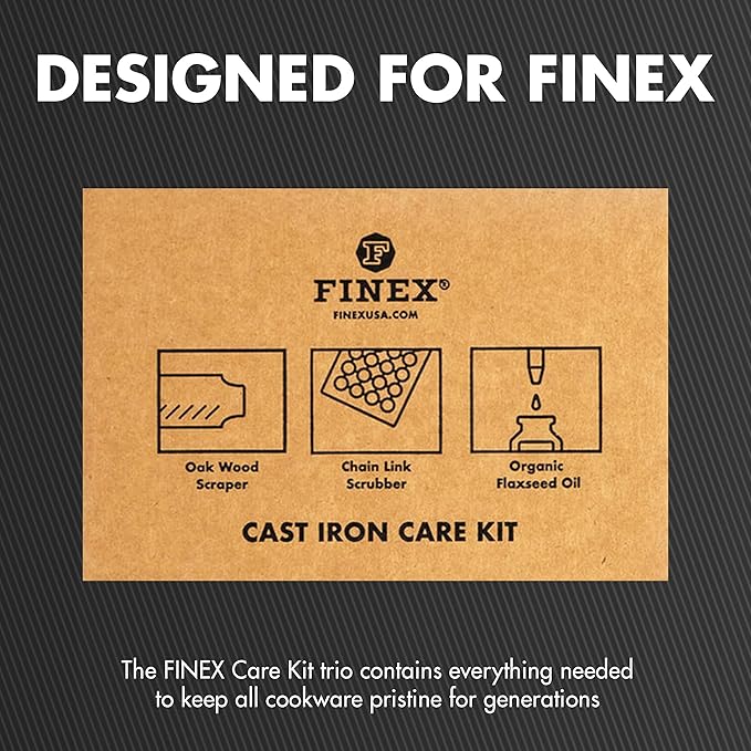 FINEX 3-Piece Cast Iron Care Kit
