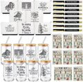 32 Pcs Books Club Gifts Book Lovers Gifts for Women Blind Date with a Read Include 16 oz Glass Cup Canvas Makeup Bag Ballpoint Pen Card for Librarian Reader Bookish Teacher