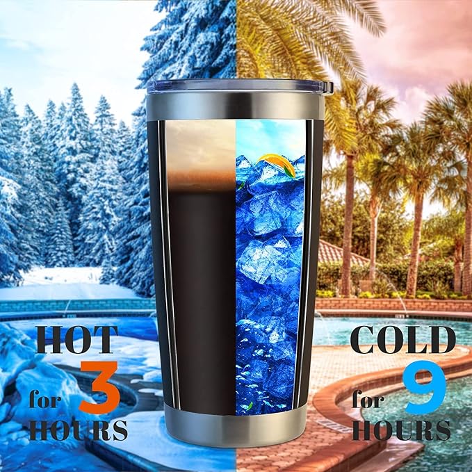 DOMICARE 20oz Stainless Steel Tumbler Bulk with Lid, Double Wall Vacuum Insulated Travel Mug, Powder Coated Coffee Cup, Mix, 12 Pack