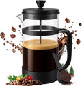 Utopia Kitchen Borosilicate Glass French Press Coffee Maker 34 Oz, Heat-Resistant Cafetiere & Tea Maker, Thickened Glass Coffee Press for Travel and Camping, Black