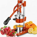 Commercial Heavy Duty Cast Iron Hand Press Manual Orange Citrus Lemon Lime Grapefruit Pomegranate Fruit Juice Squeezer Machine with Stainless Steel Cup