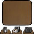 Heat Resistant Mat for Air Fryer, 15 x 18in Heat Resistant Mat for Countertop, Fireproof Silicone Countertop Protector Appliance Slider Hot pod for Air Fryer, Coffee Maker, Toaster, Oven, Light Brown