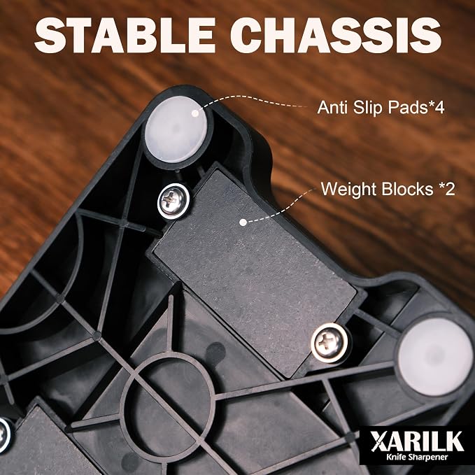 Portable Folding Adjustable Knife Sharpener – Includes 2 Diamond Sharpening Stone Sets (240#–2000# & 320#–3000#) for Pocket, Hunting, Kitchen & Serrated