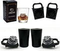 Clear Ice Cube Maker Tray – 2.3 Inch Large Rose Ice Ball Mold, Stainless Steel & Silicone, Slow Melting Crystal Ice for Whiskey, Cocktails, and Home Bar Use