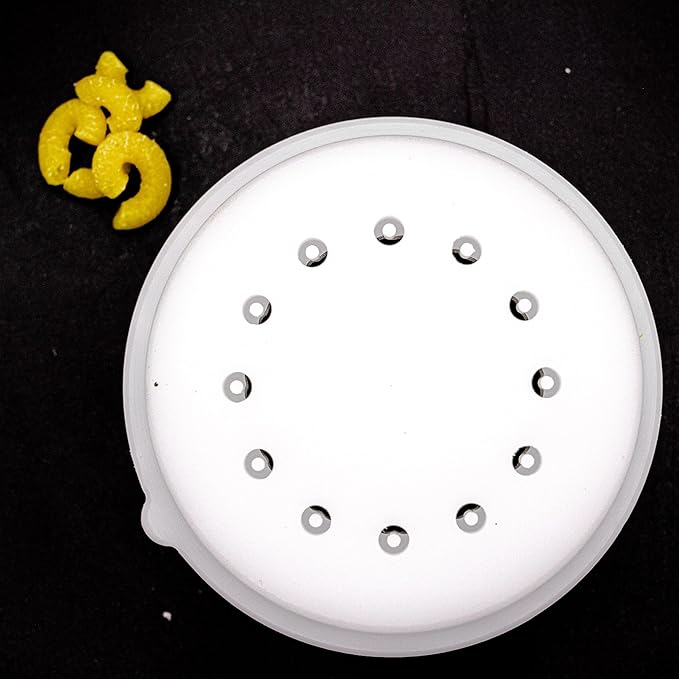Macaroni Pasta Noodle Shape Discs Fit For Philips Automatic Pasta & Noodle Maker, Philips Pasta Maker Attachments, Kitchen Appliances, Accessory Kit (Macaroni 4mm)
