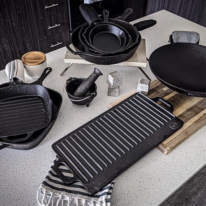 6-1/2 Inch Round Small Pre-Seasoned Cast Iron Skillet