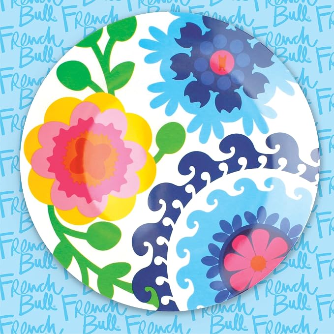 French Bull Plates - 4 Piece Set - 11 inch Melamine Dinner Plate Set - Melamine Dinnerware for Indoor and Outdoor - Sus