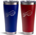 The Memory Company Officially Licenced NFL 30OZ Tumbler Set - 2-Pack Home & Away Stainless Steel Insulated Tumblers with Straws, Double Wall Vacuum Sealed Football Fan Drinkware