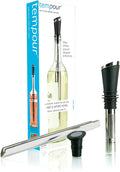 Soireehome Tempour Gourmet Aerator, Filter, Stopper, and Chiller for Wine and Liquor- Gift for Hosting, Perfect For Wine Tasting and Parties
