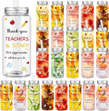 Skylety 24 Pcs Back to School Gift Bulk Teacher and Staff Appreciation Cup 14 oz Thank You Cups Plastic Cups with Lid and Straw for School Teacher Staff Office Classroom Party Favor Supplies