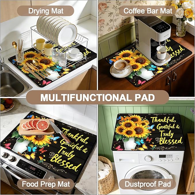 Stove Top Covers for Electric Stove: Heat Resistant Protector Glass Stove Top Expands Counter Space, Stylish Kitchen Decor (G254876)