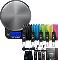 INEVIFIT Strength & Nutrition Bundle, Digital Kitchen Scale & 150 LBS Resistance Band Set for Home Workouts & Meal Prep