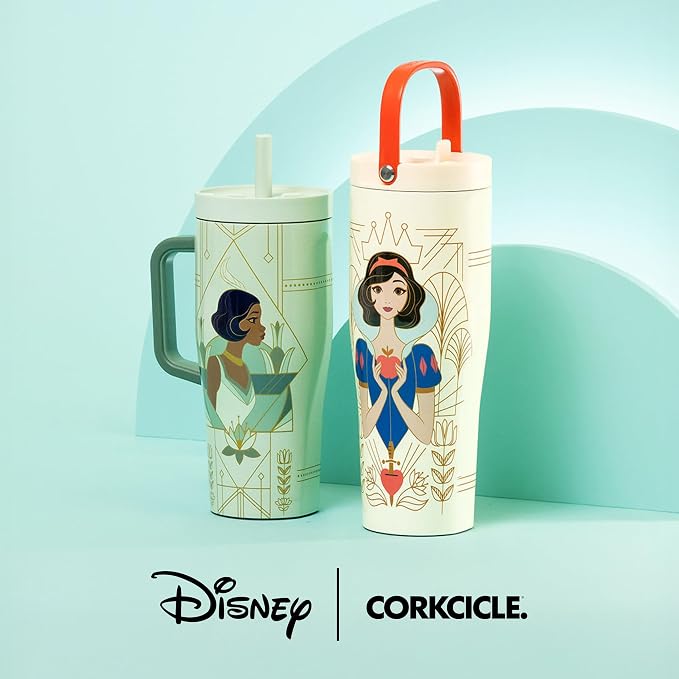 Corkcicle Cruiser - Insulated Tumbler with Handle - Keeps Drinks Cold 20 Hours - Spill-Proof Dual Lid - Triple-Insulated - Summer Drinkware Gift - Keeps Drinks Ice Cold - 22 oz - Tiana