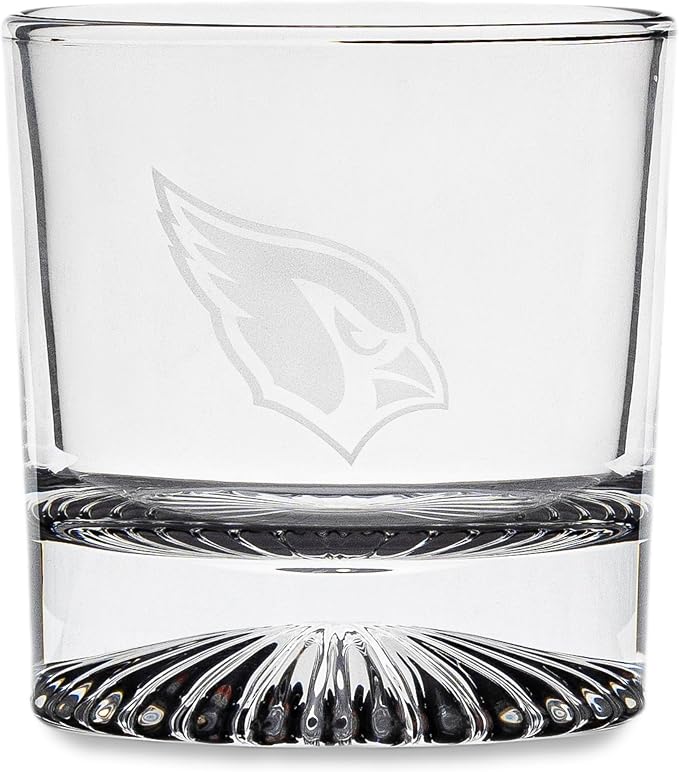 The Memory Company Officially Licensed NFL Wood Boxed Drinkware Set - 2 Premium Rocks Glasses with Laser-Etched Team Logo & Reusable cooling cubes, Whiskey & Cocktail Gift Set for Football Fans
