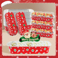 50Pack Christmas Mini Cake Pans Disposable Mini Loaf Pans with Lids and Spoons, 6.8Oz Aluminum Foil Pans Tins, Individual Dessert Cups Containers for Sales,Party,Picnics