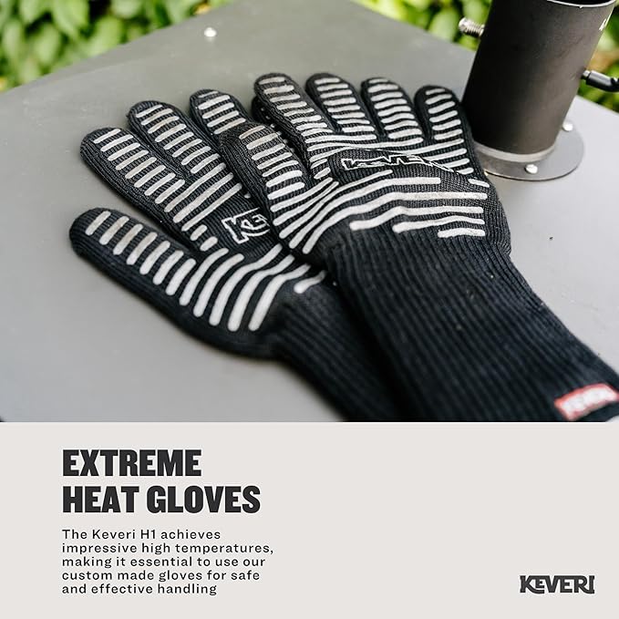 BBQ Grill Gloves, EN407 Certified — Heat Resistant up to 932°F (500°C) | Polyaramid Fiber, Non-Slip Grip, Oven & Smoker Gloves for Men & Women