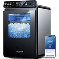 ecozy Nugget Ice Maker Countertop, First Full-Color Smart Panel 44 lbs/24H Ice Machine with APP & Voice Control, Double-Layer Insulation, Pull-Out Water Tank, Soft Pebble Chewable Ice, Self-Cleaning