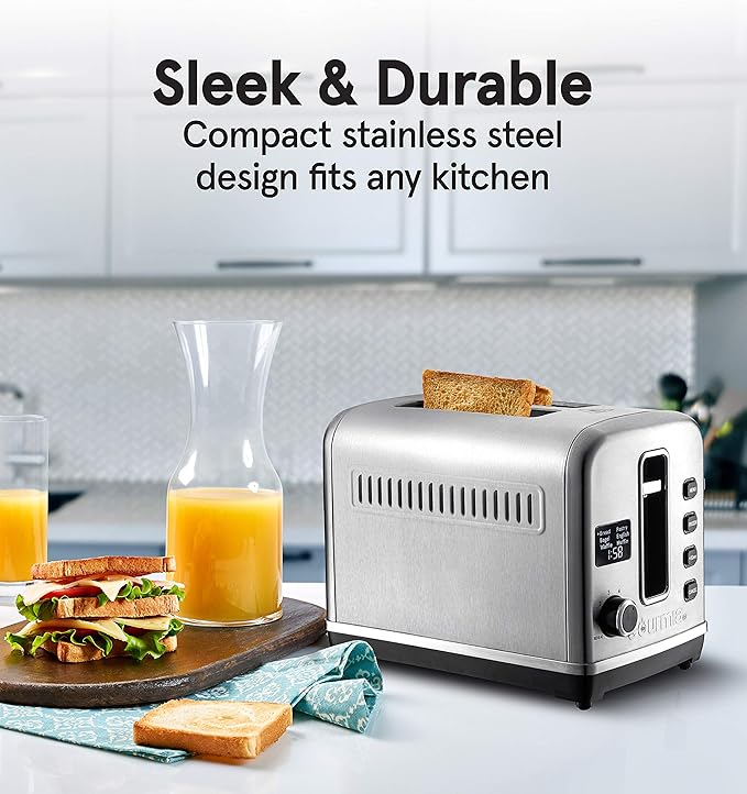 Gourmia GDT2650 Digital Multi-Function Stainless Steel Toaster