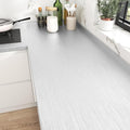 WESTICK Brushed Silver Wallpaper Peel and Stick Stainless Steel Contact Paper for Appliances Textured Silver Contact Paper for Cabinets Removable Thick Metalic Wallpaper Roll 15.8" x 196"
