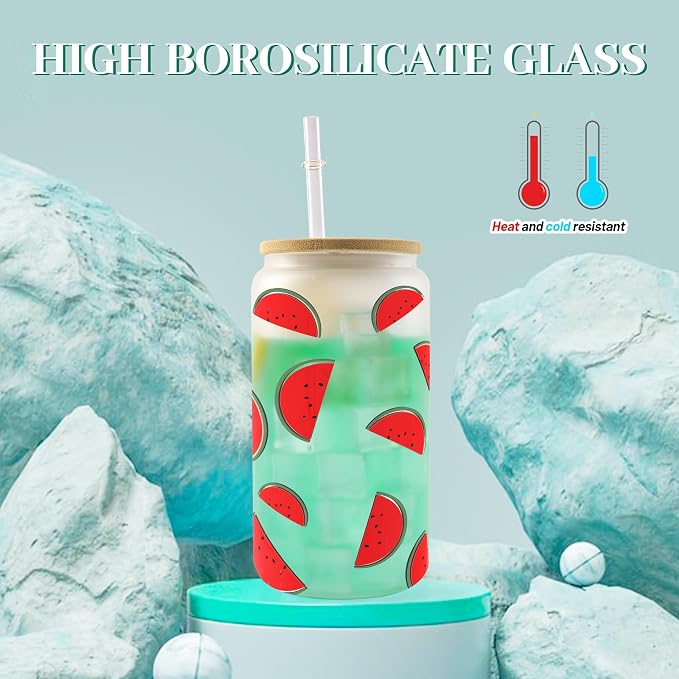 Joyclub Bundle of 8 Set Sublimation Tumblers and 8 Pack Sublimation Glass Cups