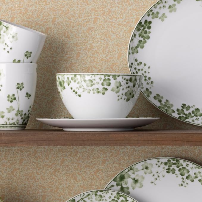 Noritake Bloomington Road Green 4-Piece Place Setting, Serving for 1