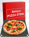OLEEK Pizza steel Sheets for oven - Metal baking steels sheets for oven - Pizza steel 16x13.4 inches - Steel pizza stone for oven - Baking's steels pro pizza - Baking's stone for oven