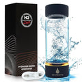 Hydrogen Water Bottle, 3Min Rapid High Content Alkaline Hydrogen Water, USB-C Rechargeable Hydrogen Water Machine, Portable 14OZ, SPE PEM Tech, Travel, Home, Office, Gift for Family & Friends (Black)