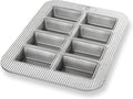USA Pan Bakeware Nonstick Mini Loaf Pan, 8-Well