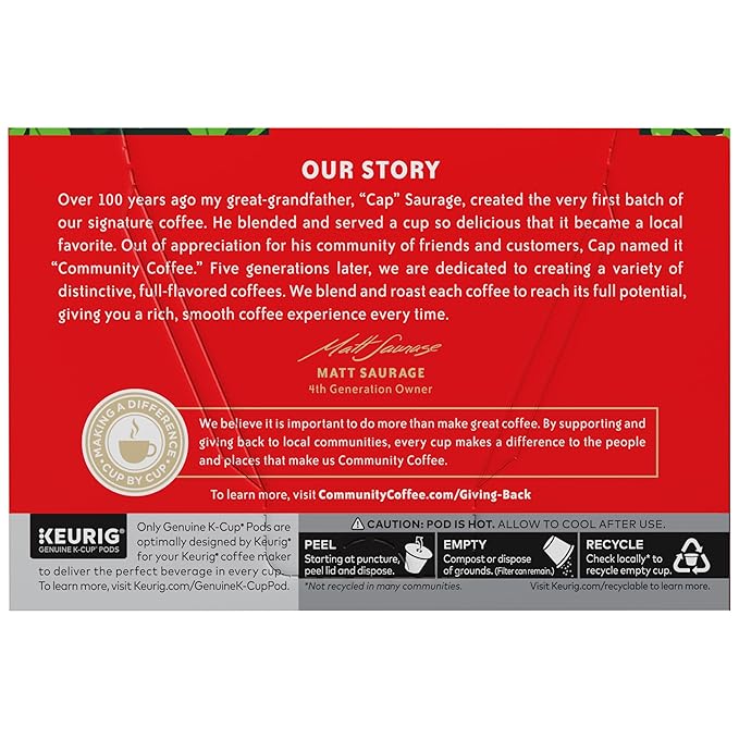 Community Coffee Irish Cream Flavored Coffee Pods, 10 count, Medium Roast Compatible with Keurig 2.0 K-Cup Brewers, 10 Count (Pack of 2)