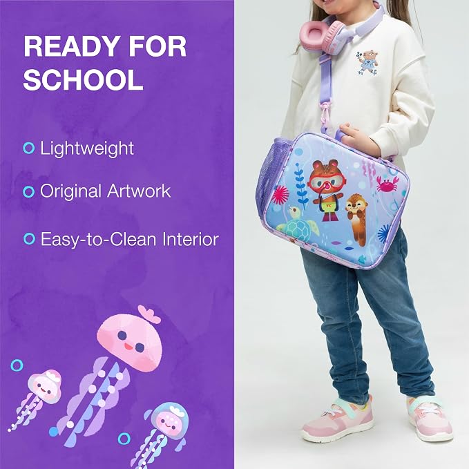 Traveler's Choice Kids JoJo the Bear's School Adventure, Under the Sea, Lunch Bag (8.5 x 10 x 4)