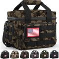 HOTOR Lunch Box for Men & Women - Insulated Lunch Bag with Multiple Pockets, Tactical Cooler Bag for Work, Hiking, Camping, Fishing, Travel, Camouflage Brown, 11.0" x 8.3" x 7.1"