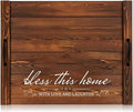 Patelai Noodle Board Stove Wooden Cover Stove Top Cutting Board with Handles 27.5 X 21.6 Inches Sink Cover for Electric Gas Burners Kitchen Counter Space(Blessing Style)