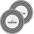 Cook's Aid 2 PCS Silicone Induction Cooktop Protector Cover Mat 7.9" (Magnetic) | 230°C (450℉) Heat-Resistant Induction Stove Protector | Multifunctional Silicone Mats (Logo CK)