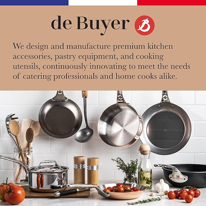 de Buyer Perforated Aluminum Baking Sheet - 23.6” x 15.75” - Perfect for Pastries, Cakes & Tarts - Easy to Clean