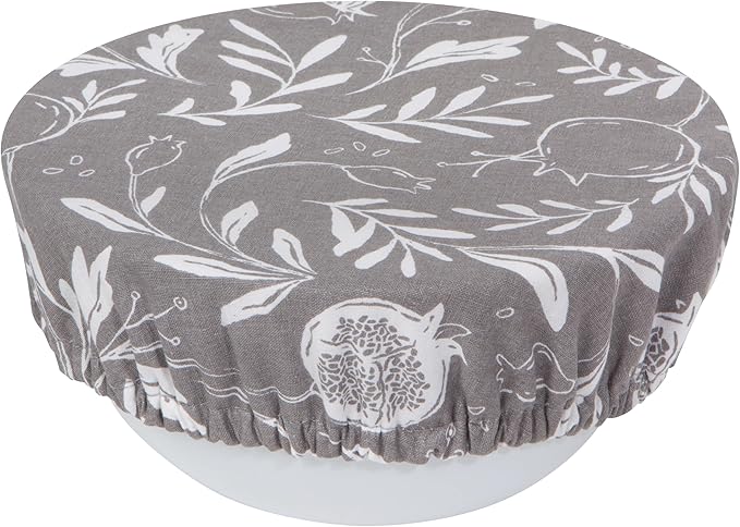 Now Designs Pomegranates Save It Reusable Cotton Bowl Covers 7.5 and 9.25 inch, Set of 2