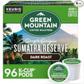 Green Mountain Coffee Roasters Sumatra Reserve, Single-Serve Keurig K-Cup Pods, Dark Roast Coffee Pods, 96 Count