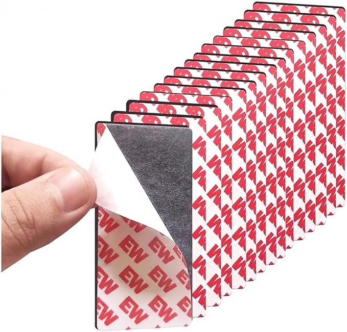 Magnetic Strips with Adhesive Backing (2"x4") -15-Pack Flexible Magnet Tape for DIY Crafts, Home Organization & Classroom - Strong Adhesive Backing, Cut-to-Size Magnet Strips for Fridge & Whiteboard