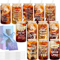 12 Set Employee Appreciation Gifts Bulk, Personalized Inspirational Thank You Gifts for Graduation Season Coworker 16 oz Can Shaped Beer Glass Cups, Gift Box & Card for Team Women Men Teacher