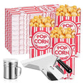 Dualshine 302 Pcs Popcorn Bags with Popcorn Scoop and Salt Shaker,1 oz Small Bulk Paper Popcorn Bags Individual Servings,Popcorn Kits for Popcorn Machines Supplies Party Movie Night Theater