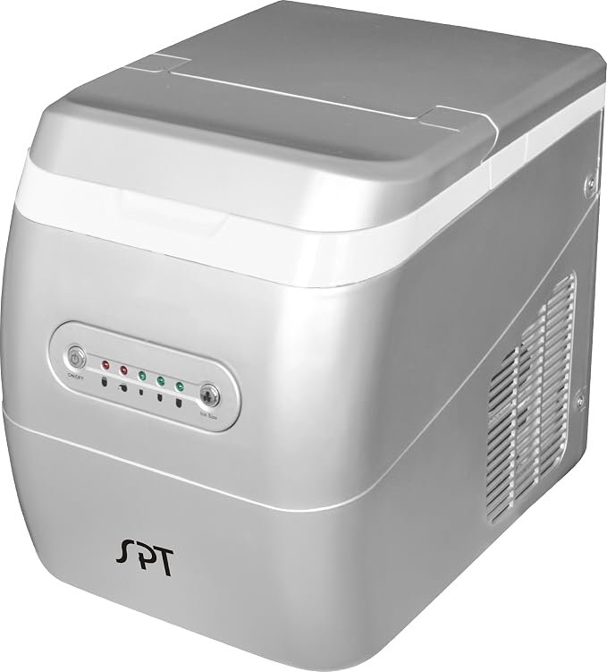 SUNPENTOWN IM-123SA: Portable Ice Maker – Silver