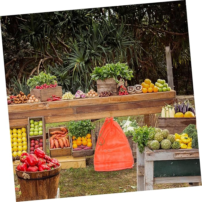 LIFKOME 50pcs Mesh Bags for Storage Reusable Mesh Produce Bags Net for Fruits Vegetables Toys
