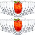 Patelai Set of 30 Water Goblet, 10.5 oz Clear Drinking Glasses Bulk Dishwasher Safe, Stemmed Water Glass for Juice Wine Beer Tea Sangria Cold Beverages, Reusable Glassware for Home Party Restaurant