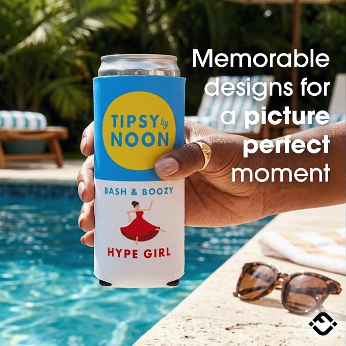 Slim Can Cooler - Hype Girl - Red