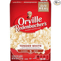 Orville Redenbacher’s Microwave Popcorn, White Popcorn, 3g Fiber Per Serving, 3.28 oz., 3-Count (12 Boxes)