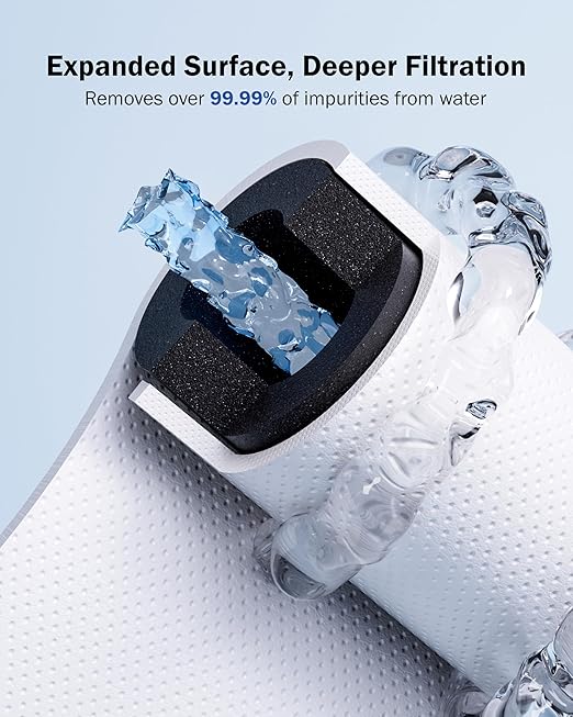 Dreamwills DS15 Under Sink Water Filter with CP15 Replacement Filter, Tool-Free Installation, Reduces Lead and Chlorine, 2-Year Long-Lasting Filtration System