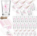 Pickmesh 25 Sets Baby Shower Favor for Guests Include Bear Girl Acrylic Clear Shot Glasses Thank You Cards Organza Bags Babies Shower Gifts for Gender Reveal Party Supplies