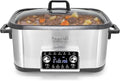 MegaChef Deluxe 8 Quart 12-in-1 Programmable Multi Cooker with Sous Vide and Multi-Functions, Digital Display, Adjustable Temperature & Time, Removable Pot, Tempered Glass Lid