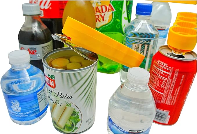 magic Opener COMBO – 1 mO MINI for small plastic caps & 1 mO PLUS for larger plastic caps See Pictures for Better Understanding – Soda Opener - Water Opener | Twist-off | Good for 16 sizes | Help Aids