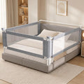 3-Piece Queen Size Bed Rail for Toddlers - Adjustable Baby Bed Rail Guard, Kids Safety Bed Rail for Queen Size Bed (78.7"x78.7"x60"-Grey)